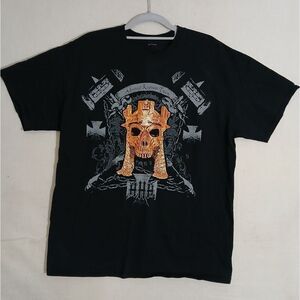 WWE Triple H Authentic Black Graphic T-Shirt Size Large 2011‎